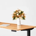 thumbnail image 4 of Artificial Fall Flowers Bouquet, Fake Rose Arrangement Autumn Table Centerpiece for Wedding, Home and Office, 4 of 6