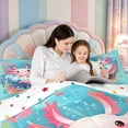 thumbnail image 4 of Manfei Sea Animal Axolotl King Size Comforter Sets,Cute Animals Print Comforters King Size,Polkadot Reversible,3pcs,1 Comforter and 2 Pillowcases, 4 of 7