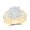 Yellow Nicole Quality: I1 IJK, variant on 10K Yellow Gold Round Diamond Bridal Nicoles Dream Collection Ring 2cttw Size 6