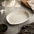 thumbnail image 3 of Oval Shaped Serving Dinner Plate with Inner Groove for Daily Home Meals and Snack Serving, 3 of 6