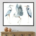 thumbnail image 3 of Designart Heron Birds II FLOAT FRAME WALL ART, 3 of 4