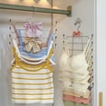 thumbnail image 5 of Tank Top Hanger Bra Storage Rack Wardrobe Organizer Space Saving Underwear Holder For Sports Bras And Closet Accessories Silver, 5 of 5