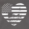 thumbnail image 5 of Wild Bobby USA Flag Heart Americana/American Pride Women Racerback Tank Top, Dark Grey, Medium, 5 of 5