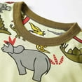 thumbnail image 5 of Boy Pajamas Boys Pajamas Set Dinosaur Print Long Sleeve Top Pants Soft Pjs Boys Pjs Light Yellow 7 Years-8 Years, 5 of 5
