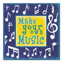 Creative Products Make Your Own Music 20x20 Canvas Wall Art