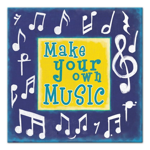 Creative Products Make Your Own Music 20x20 Canvas Wall Art