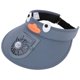 thumbnail image 1 of Sombrero con visera solar para niños con ventilador, ala ancha y parte superior abierta, sombrero con ventilador refrescante para niños. Gris oscuro, 1 of 9