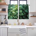 thumbnail image 2 of St. Patrick's Day Kitchen Curtains Window Panels, Spring Botanical Green Lucky Leaves Insulated Window Treatment Curtain, Grommet Curtains for Bedroom/Living Room/Bathroom, 2 Piece 42"Wx54"L, 2 of 8