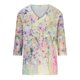 thumbnail image 4 of ICHUANYI Clearance Women's Fashion Printing Loose T-shirt 3/4 Sleeves Blouse V-Neck Casual Tops(Khaki, XL) ICHUANYI WER2023081100452, 4 of 5