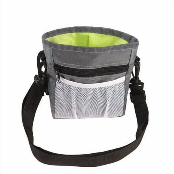 Grey Waterproof Pet Training Bag - Dog Training Bag - Waist Pack for Walking Your Dog-