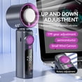thumbnail image 4 of Homemoh Portable Handheld Turbo Fan with 3-Second Ice Cooling 199 Speeds 13000RPM Turbo Wind 4000mAh Rechargeable Mini Fan LED Display, Low Noise 29dB for Travel/Outdoor/Office, 4 of 9