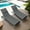 Grey, variant on 2pcs Outdoor Seat Pad, Grey Patio Lounge Chair Cushion, Year-round Use , Resilient Sponge Core Chaise Cushions Grey, Cushion Replacement, Breathable - Cover, Filling, Button & Cord Closure For