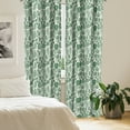 thumbnail image 2 of Ambesonne Botanical Curtains, Vintage Exotic Leaves, Pair of 28"x95", Green and Ivory, 2 of 5