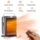thumbnail image 1 of Regalos de Breadeep para el invierno: calefactor portátil para el hogar con oscilación de 90° y termostato ajustable, protección contra sobrecalentamiento y vuelcos, calefactor cerámico PTC de 1000 W, 1 of 8