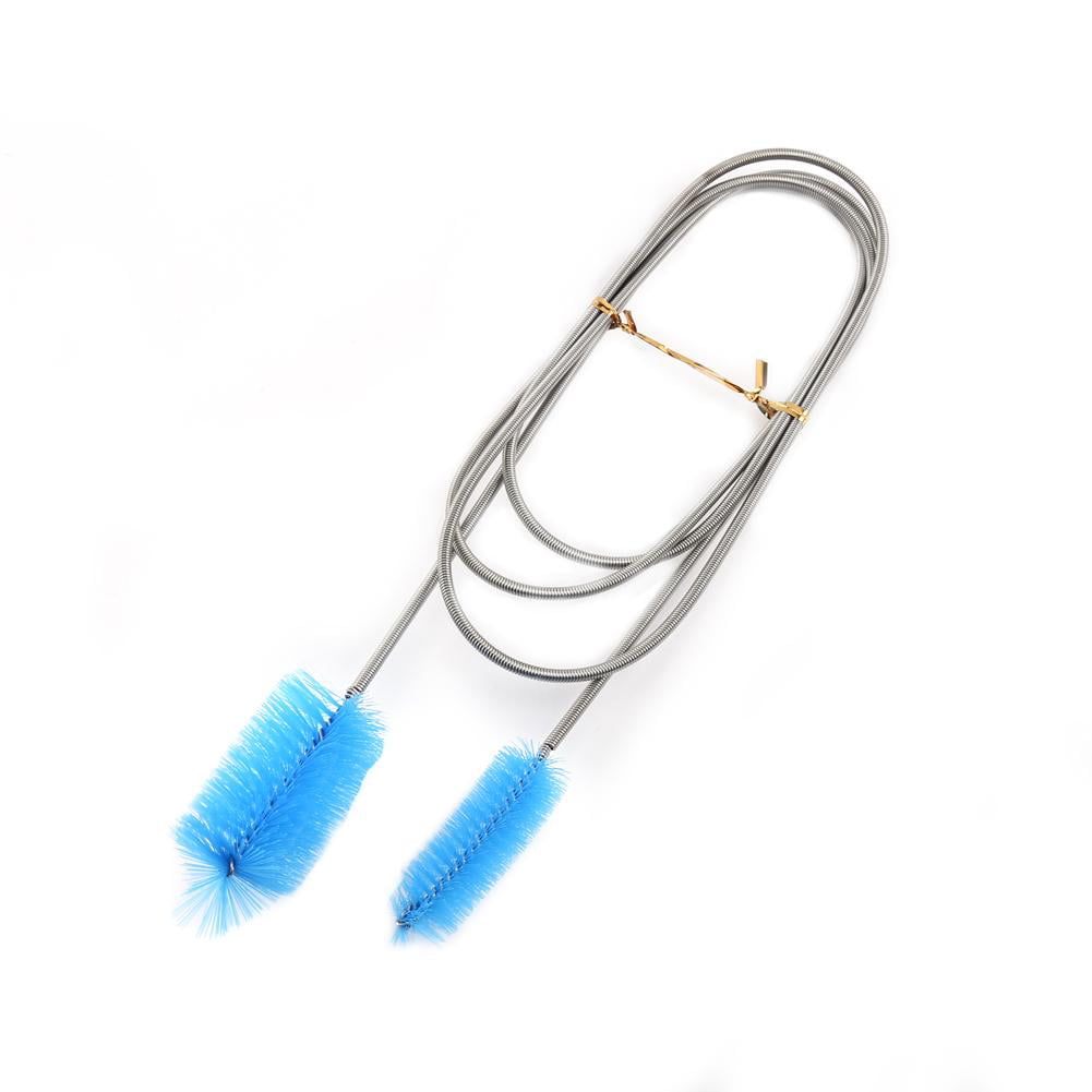 Long Bendable Tube Brush Cleaner for Fish Tank Aquarium Double Ended Spring Cleaning Brush UEETEK Aquarium Cleaning Tools Sky Blue 