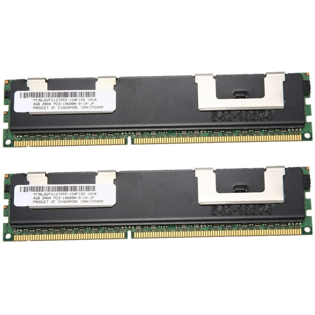 2X Mémoire RAM 4 Go DDR3 PC3-10600R 1333MHz 2Rx4 1.5V ECC 240 Broches Serveur RAM MT36JSZF512772PZ