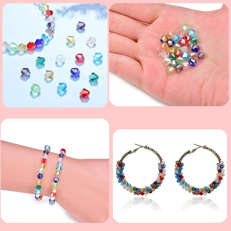 Mix Lot Glass Beads For Bracelet Jewelry Making - Flower Swirl Doted Bulk  Diy Dainty Beading Bead Finding 140 Pcs - Yahoo Shopping