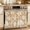 Beige, variant on Oven Skirt Curtain for Kitchen 20x27 Inch, Starfish Yellow Coastal Oven Curtain with 8 Ribbon Ties & Ruffle Trim, Stove Skirt Curtain Dishwasher for Cabinets Over Sinks Summer Nautical Shell Beach