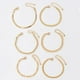 thumbnail image 3 of Pulseras apilables de oro para mujer Pulseras de cadena con eslabones de clip en capas Pulseras de espiga de oro, 3 of 5