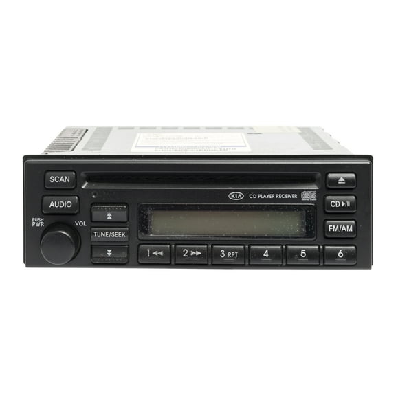 Restored 2004 Kia Spectra AM FM Radio Receiver Single CD Player Part Number 961402F100 (Refurbished)