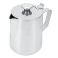thumbnail image 1 of Taza de acero inoxidable de 600 ml para espumar leche y café con tapa para uso en cafeterías con arte latte, 1 of 8