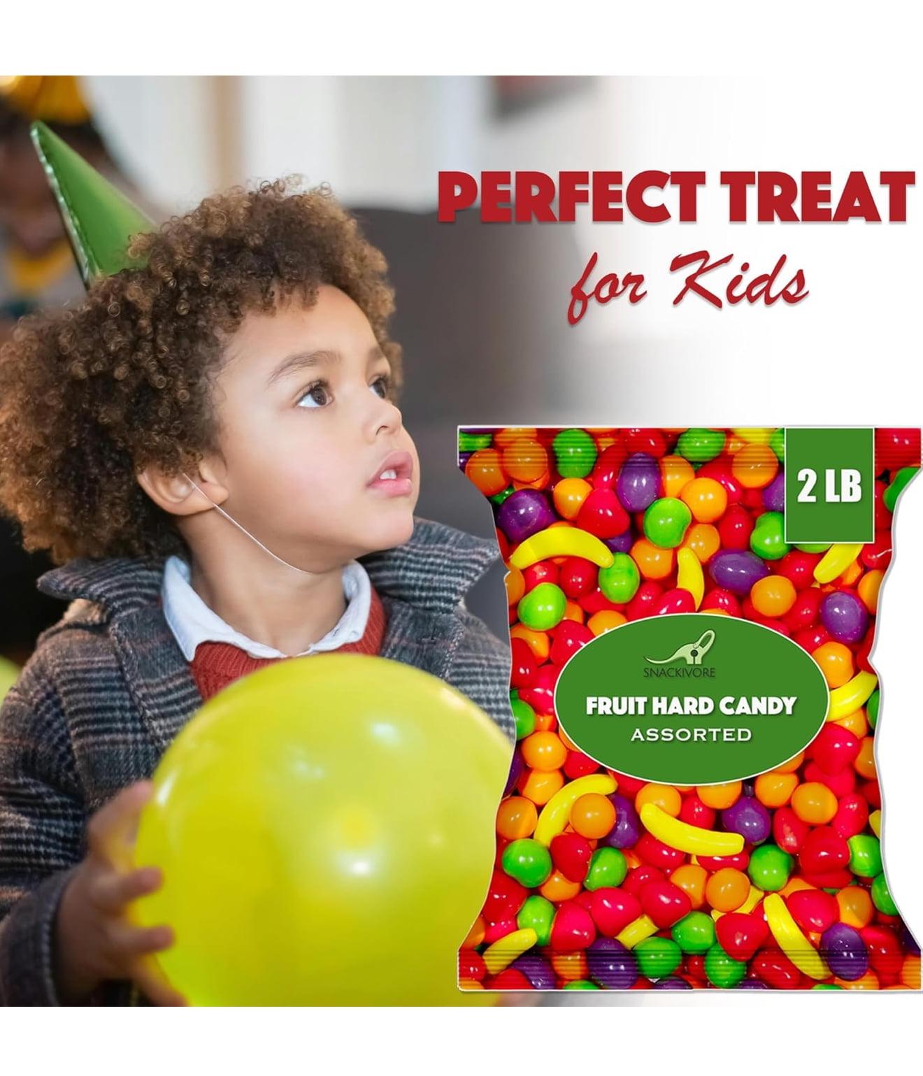Wonka Runts Hard Candy, Chewy & Fruity Candy, 2 Pounds