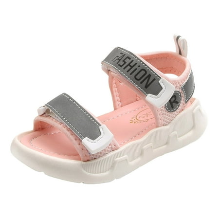 

Sngxgn Girls Boys character flip flops sandals kids water shoesToddler Boys Sandals Pink 5-5.5Years