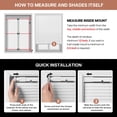thumbnail image 6 of LazBlinds No Tools No Drill Cordless 1" Vinyl Mini Blinds, 100% Privacy S-Curve Blinds for Indoor Windows, Room Darkening Horizontal Window Blinds and Shades for Home, 30 1/2" W x 48" H, Grey, 6 of 6