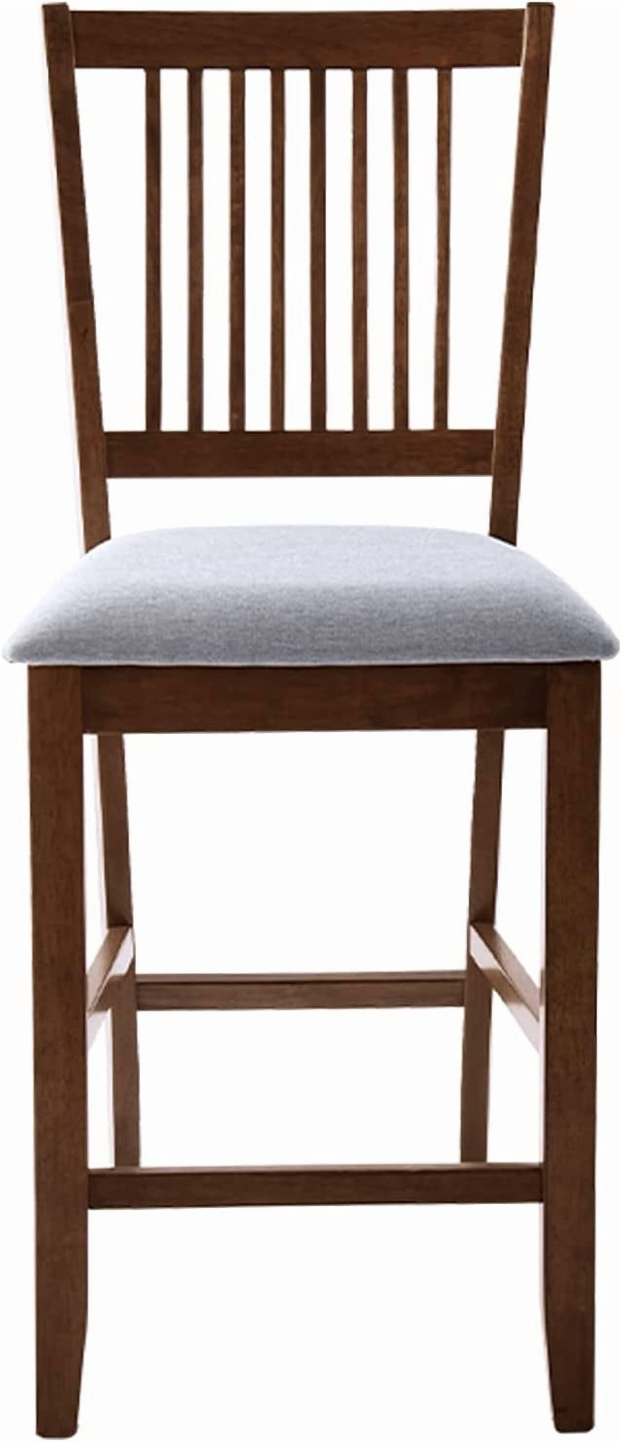 Duhome Wood Bar Stools Set of 2, Counter Height Chairs Upholstered Barstool Farmhouse Counter Stools for Kitchen Island Bar Chairs, Walnut