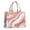 Pink Gold Marble, variant on Large Capacity Tote Bag,Gray Rose Gold Marble Pattern Handbag Fashion Luxury Tote Bag,15.7"x13"x 5.1" Inches,Laptop Compatible