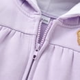 thumbnail image 6 of Younger Tree Baby Girl Hoodie Clothes Fall Winter Long Sleeve Zip Fleece Jacket Coat with Pocket for 2-3T, 6 of 7
