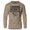 Khaki, variant on GYMISH Loading Weights Cardio Lightweight Long Sleeve Hooded T-Shirt for Men – Funny Gym Hoodie, Black on Black, Small