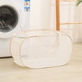 thumbnail image 4 of Riguas Laundry Storage Bin Mesh Design Large Capacity Portable Handles Fine Sewing Moisture-proof Store Clothes Breathable Foldable Dirty Clothes Storage Organizer Household Supplies, 4 of 8