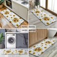 thumbnail image 6 of White Sunflower Letter Pattern Kitchen Rug Mat,Kitchen Runner Rugs Non Skid Washable,Decorative Kitchen Floor Mats for Kitchen,Sink,Laundry,17"x47.2", 6 of 7