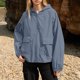 thumbnail image 1 of Neewe Women Hoodie Long Sleeve Shirts Sun Protection Summer Quick Dry Hiking Shirts Pullover with Pocket, 1 of 5
