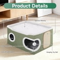 thumbnail image 3 of Cama para Gatos Casa Cubo Shikha para Gatos de Interior con Cojín Reversible, 3 of 8