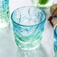 thumbnail image 4 of Vasos con diseño de glaciares de colores, vaso de vidrio degradado for agua, leche, jugo, cerveza y cócteles., 4 of 6