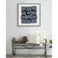 thumbnail image 7 of Kate and Laurel Sylvie Navy Block Abstract Framed Canvas Wall Art by Amy Lighthall, 30x30 Gray, Decorative Modern Abstract Art Print for Wall, 7 of 7
