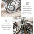 thumbnail image 5 of Reversible Printed Quilts Queen Size, Extra Soft Boho Paisley Floral Bedspreads for Bed Lightweight Full Queen Quilt Bedding Set Coverlets with 2 Pillow Shams for All Seasons, Bone Grey, 5 of 5