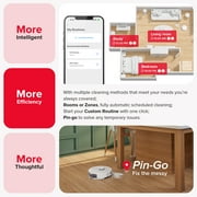 Roborock Q8 Max Robot Vacuum and Mop with Obstacle Avoidance, LiDAR Navigation, 5500Pa Suction Power, and App Control(White)