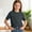 Gray, variant on Girls Shirts Trendy Kids Crew Neck Casual Tops Cute Short Sleeve Tees Yellow, Size 3T-16