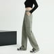 thumbnail image 4 of Pantalones casuales holgados de cintura alta con múltiples bolsillos y bolsillos para mujer, 4 of 5