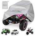 thumbnail image 1 of OLAKIDS Kids Ride on Toy Car Cover, Outdoor Large Protector for Children Toddler Electric Vehicles Power Wheels Jeep Truck, Universal Fit Waterproof Windproof All Weather Protection with Storage Bag, 1 of 9