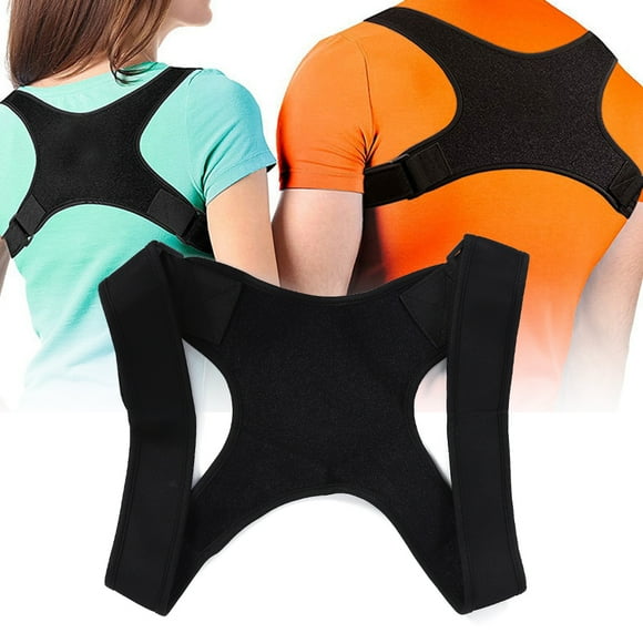Breathable Black Lightweight Shoulder Brace, Posture Corrector, Straight Back Driving Cervical Pain for Chest Hump Average Size Black