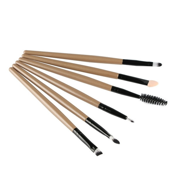Sombra de ojos, regalos para mujeres, 6 piezas, brocha de maquillaje cosmético, brocha de maquillaje de labios, brocha de sombra de ojos, brocha