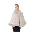 thumbnail image 1 of wonima44 BEAUTELICATE Faux Fur Wrap Shawl Stole Women Wedding Bridal Evening Shawl Ladies Stole Winter Evening Party, 1 of 1