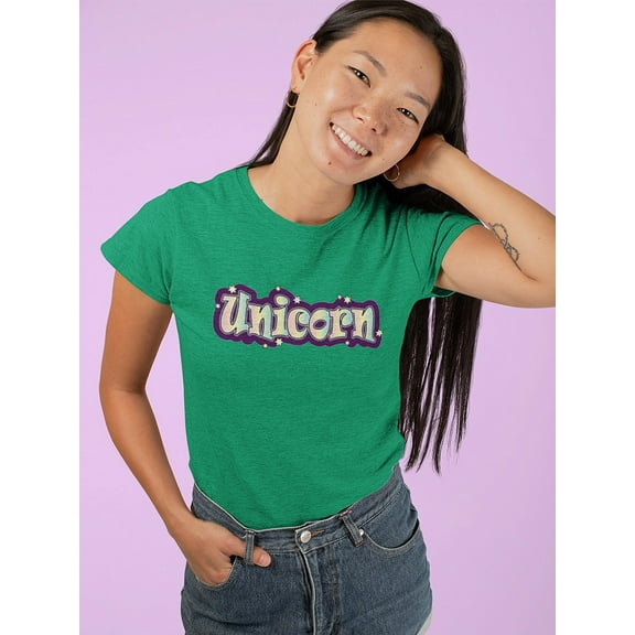 Unicorn Design Shaped Tee Women's -Image by Shutterstock