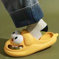 thumbnail image 2 of Pantuflas Big Eye Dog Antideslizantes Ligeras Regalos para Hombres y Mujeres (38-39) Amarillo, 2 of 8
