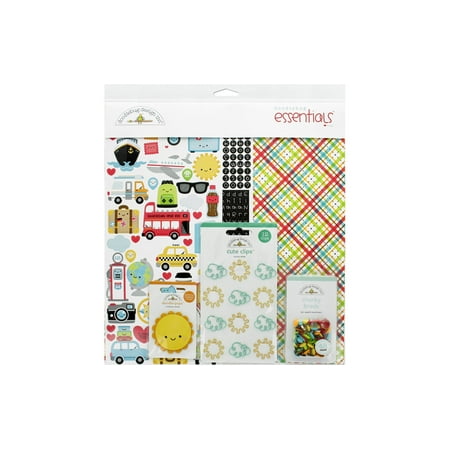 UPC: 0842715064249 | Doodlebug Essentials Page Kit 12 X12 -I Heart Travel