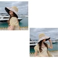 thumbnail image 4 of Chapeau de Pêcheur Chapeau d'Été de Protection Solaire de Paille - Femmes, 4 of 7